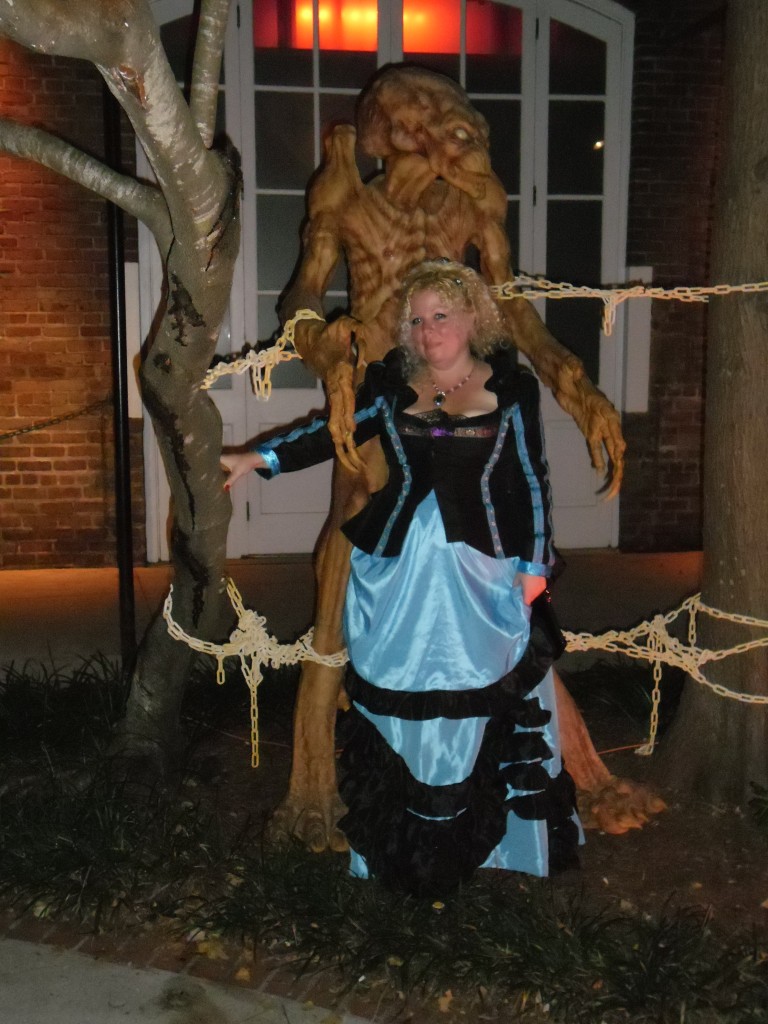 Kimberly & Pumpkinhead at The Vampire Lestat Ball in New Orleans